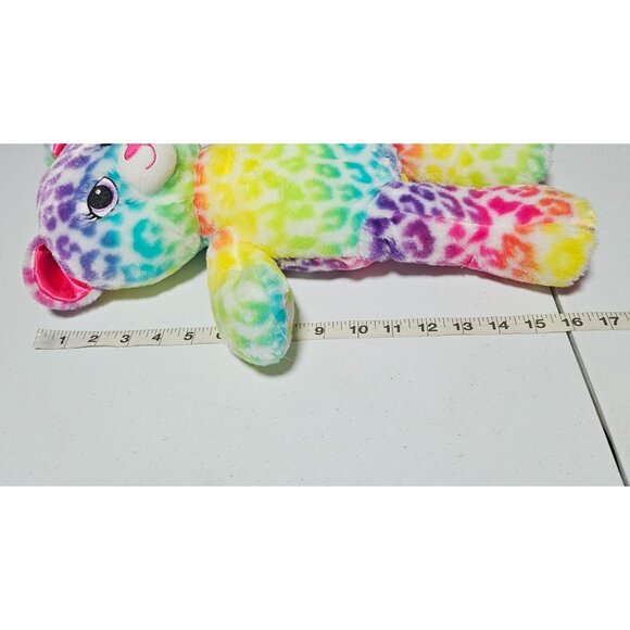 Build A Bear Leopard Print Rainbow 17 Inch Teddy Plush Stuffed Animal Toy - Picture 6 of 8